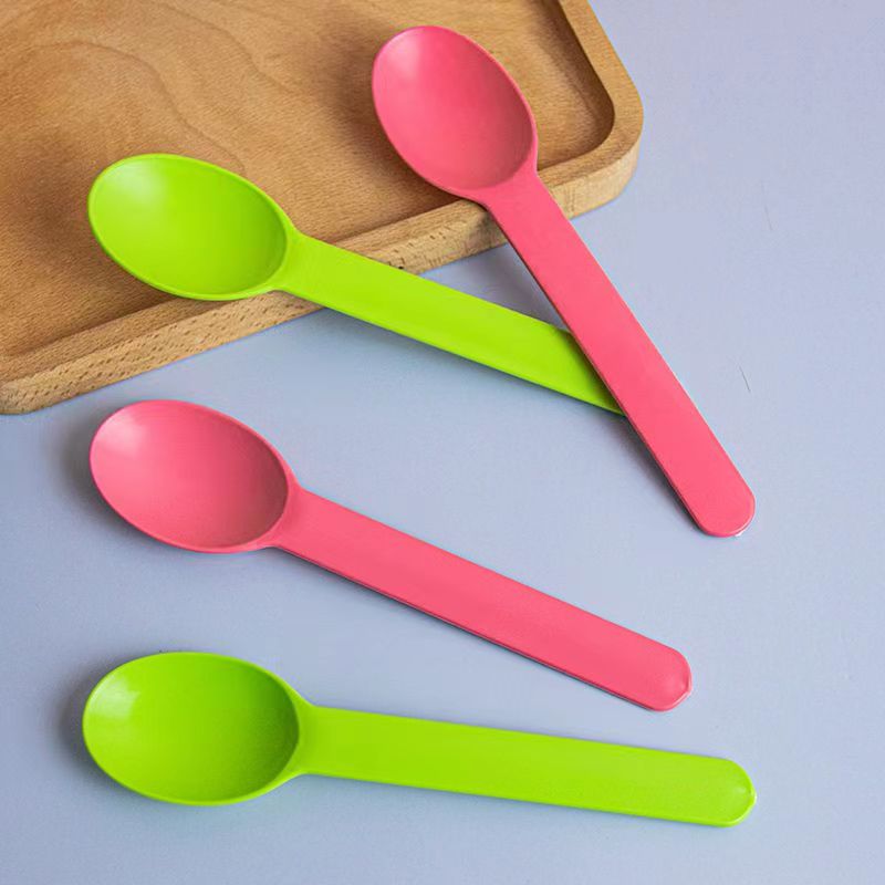 一次性勺子独立包装批发子食品级塑料勺子汤勺冰欺凌水果捞酸奶勺